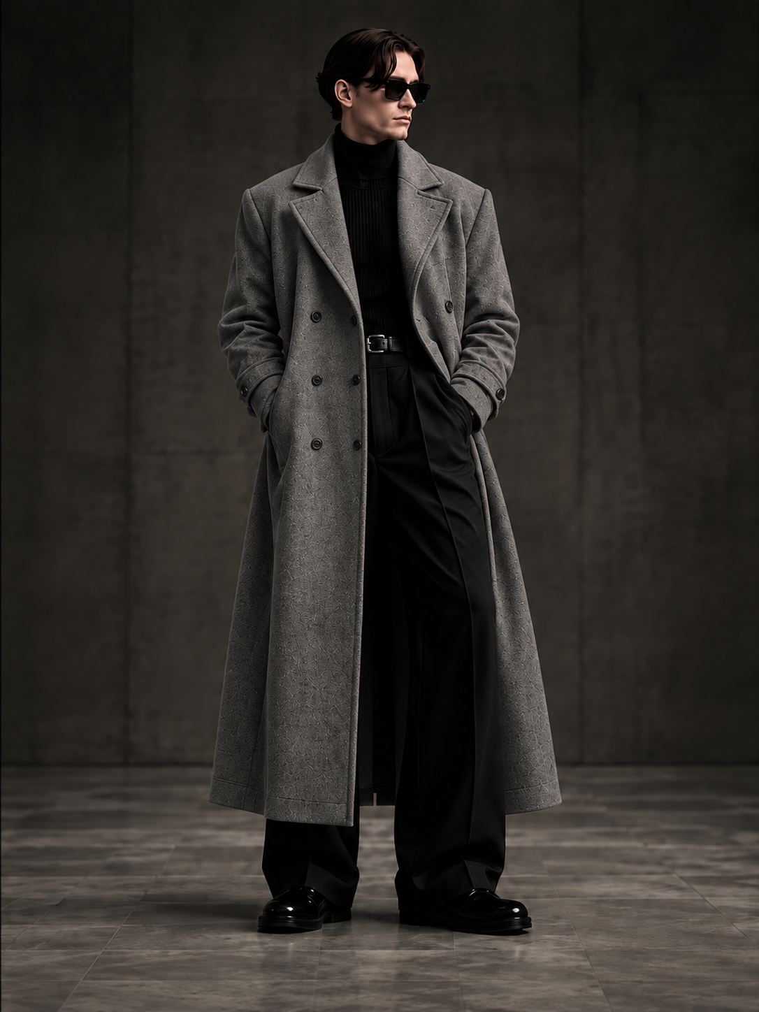 COAT 001 Grey — front