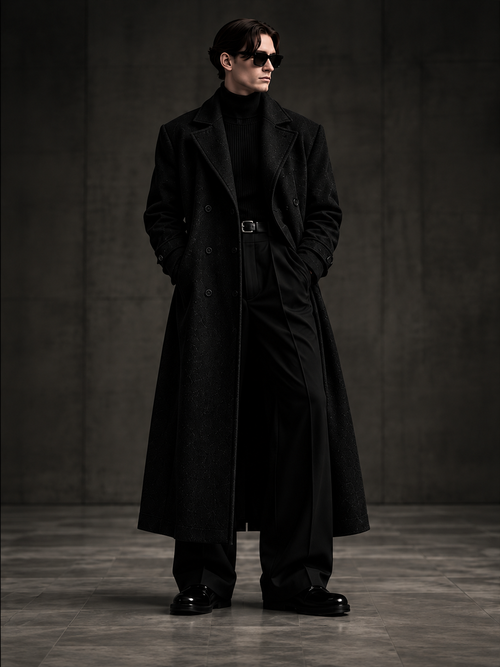 LABOUR COAT 001 — front view (design visualization)