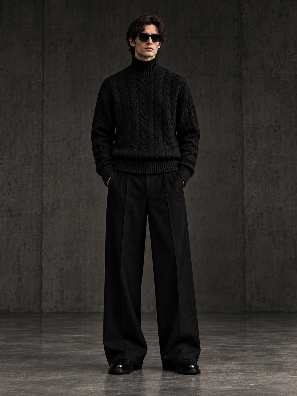 LABOUR SWEATER 001 — front view (design visualization)
