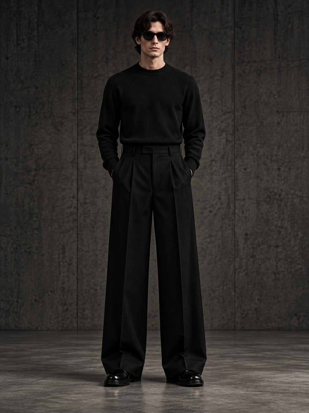 LABOUR TROUSERS 001 — front view (design visualization)