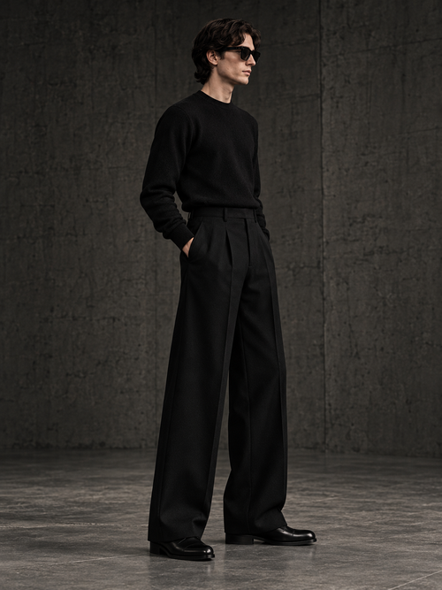 LABOUR TROUSERS 001 — side view (design visualization)