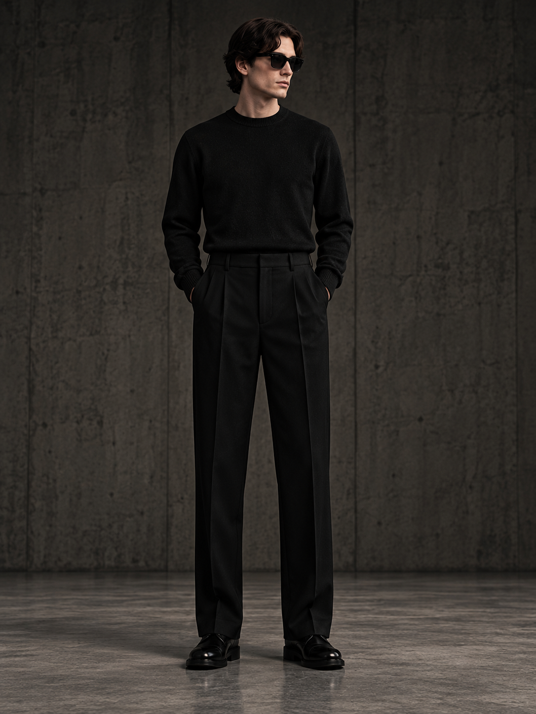 LABOUR TROUSERS 002 — front view (design visualization)