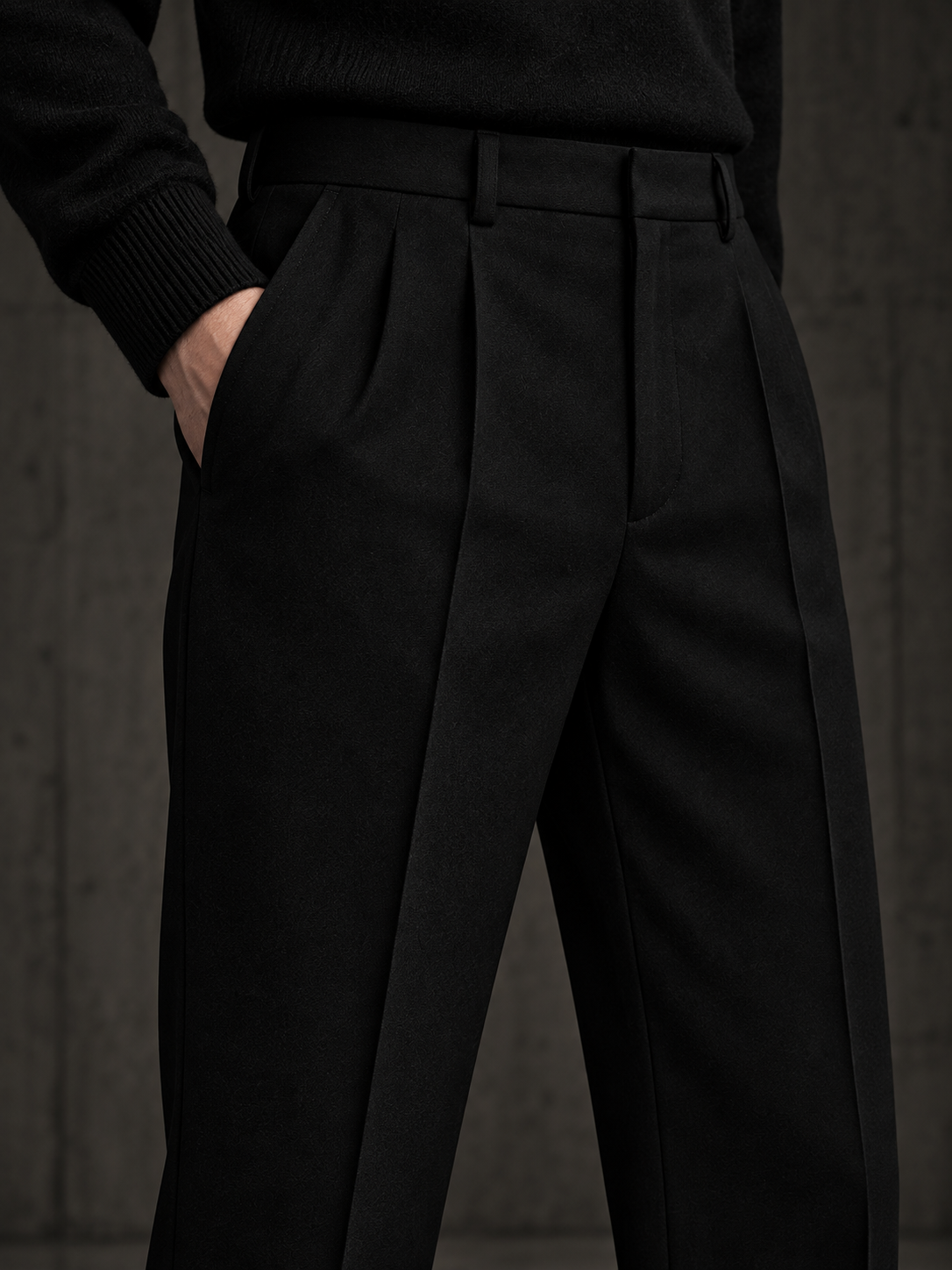 LABOUR TROUSERS 002 — side pocket and pleat detail